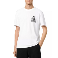 Camiseta de Manga Corta para Hombre, Sublimación Digital Completa OEM, Transpirable, de Secado Rápido, Algodón/Poliéster, Logotipo Personalizado 3D