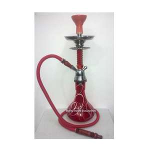 Red Glass & Metal Hookah - Product Image 2