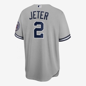 Camiseta de béisbol para hombre, Camiseta deportiva informal de manga corta con botones y rayas, cuello en V, talla estándar en blanco y negro - Product Image 2