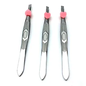 Cheap Price Eyebrow's Hair Shaping Satin Finish Facial Hair Removal Beauty Tweezers With Private Logo