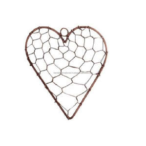 Décor suspendu décoratif à la maison en fil de fer dans la conception de triangle d'anneau avec la couleur brune finie pour le décor suspendu - Product Image 2