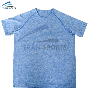 Camiseta de gimnasio estampada en blanco 95% poliéster 5% LICRA transpirable secado rápido 280 Gsm cuello redondo de alta calidad para hombre - Product Image 1