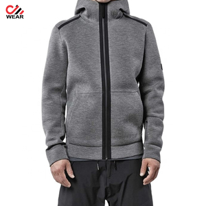 Sudadera con capucha y cremallera personalizada para hombre y mujer, Jersey de algodón en blanco, unisex, venta al por mayor - Product Image 4