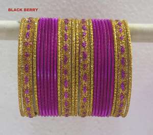 Multi Colour Bangle <b>Set</b> for Indian Ethnic Trendy Look - Product Image 2