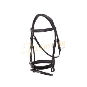 Brida de caballo de cuero ajustable y cabestro en varios tamaños para carreras de caballos - Product Image 5