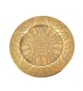 Bandeja de hojalata redonda antideslizante personalizada, bandeja de mesa de metal de alta calidad para uso en bodas - Product Image 1