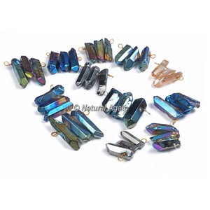 Colgantes y dijes de joyería de moda Mezclar colgantes de lápiz de cristal Aura - Product Image 1