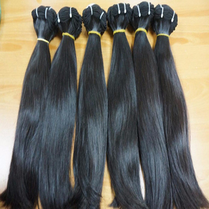 Extensiones de cabello humano liso, virgen, indio, donador único - Product Image 1