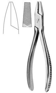 คีมจมูกแบนสำหรับการผ่าตัดมีร่องตามขวางเครื่องมือออร์โธปิดิกส์เครื่องมือคุณภาพระดับพรีเมี่ยม - Product Image 6