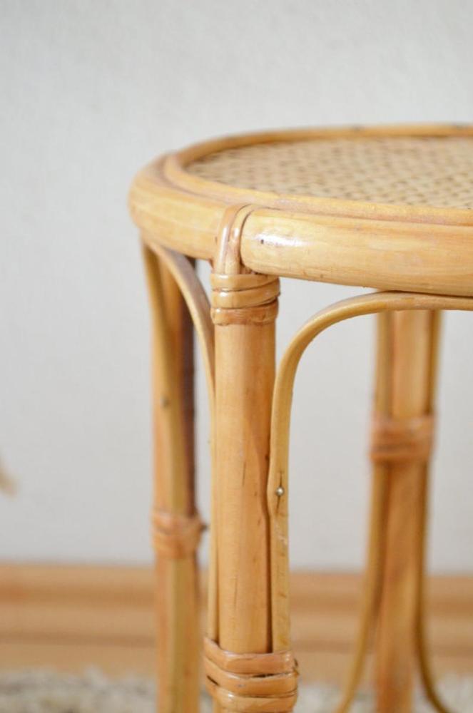 ヴィンテージ籐竹スツールサイドテーブル| Alibaba.com