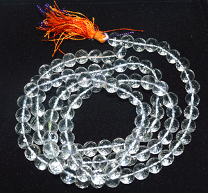 Jap Mala — coupe diamant, Quartz, cristal naturel - Product Image 1