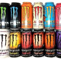 Bebidas de energia monster 500ml, pacote com 12 latas verdes