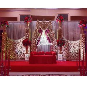 Escenario Moderno para Ceremonias y Eventos, Decoración Elegante para Recepciones de Bodas Indias, Escenario de Lujo con Corona en Chicago, Bodas en EE. UU. - Product Image 1