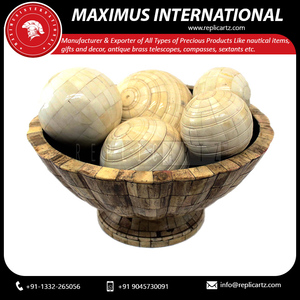 Bolas Decorativas Esféricas Hechas a Mano de Hueso de Cuerno, Rellenos para Jarrones, Centros de Mesa, Hogar, Jardín, Cocina, Sala de Estar - Product Image 3