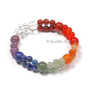 With Good Quality of Double Layer <b>Chakra</b> Beads <b>Bracelets</b> : Healing Crystals Double Layer <b>Chakra</b> Beads <b>Bracelets</b> For Sale - Product Image 1