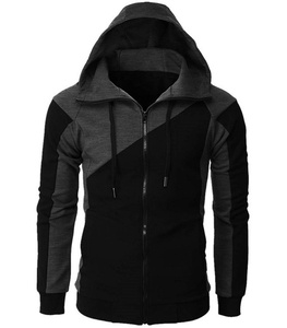 Wholesale Custom Men's Sports Hooded <b>Jacket</b> Plus Size XS <b>Fleece</b> Winter Warming with Zipper and Fashion Stitching OEM Supply - Product Image 4