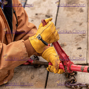 Guantes de trabajo de cuero para jardín, trabajo pesado de seguridad - Product Image 5
