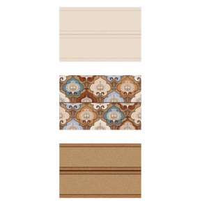 Carreaux muraux émaillés en céramique de salle de bain design poisson couleur blanche et bleue 300x450mm - Product Image 5