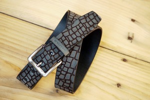 Cinturón Formal de cuero para hombre, correa de cuero genuino de Color marrón con diseño personalizado, artículo promocional de negocios - Product Image 6