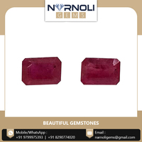 Bague ornée de pierres précieuses rubis brillantes, forme ronde, excellente qualité, 100% naturelle, pierre précieuse de rubis, taille 6.5mm, rouge