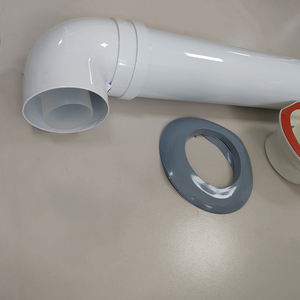 <span class=keywords><strong>Coude</strong></span> de <span class=keywords><strong>cheminée</strong></span> à condensation à 90 degrés 60/100 mm, raccord d'extension pour tuyau de fumée à condensation - Product Image 1