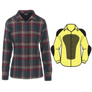 Camisas de franela de moto de verano para mujer, nuevo forro de aramida de algodón a la moda, protección principal, bordado a cuadros personalizado - Product Image 1