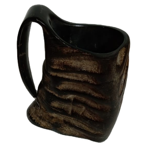 Mug en corne de buffle, tasse viking, poli, écologique, style animal, certifié CE, réutilisable, lavable, décoration d'intérieur - Product Image 1