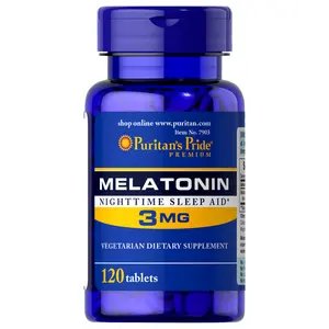 卸売Puritan's Pride Melatonin 3 mg 120タブレット睡眠補助サプリメントUSA製国際販売代理店