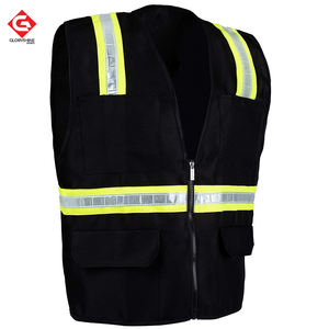 Gilet de sécurité réfléchissant sans manches avec logo personnalisé unisexe haute visibilité uniforme de travail gilet de travail imperméable en coton et polyester - Product Image 4