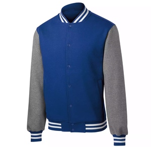 Unisex Customized Varsity Letterman Bomber <b>Jacket</b> Breathable <b>Leather</b> Sleeves Winter Casual Style Custom Logo Plus Size Option - Product Image 2