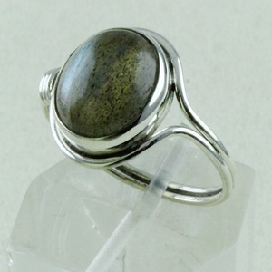 925 Sterling Silver Stylish <b>Labradorite</b> Gemstone <b>Ring</b> Classic Wedding Party Anniversary Jewelry Firing Style Engagement Gift - Product Image 2