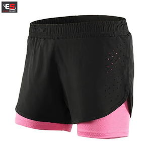 Women's Casual Style Polyester/Cotton Canvas Waterproof Eco-Friendly Quick Dry High Waist Jogger Running Shorts Plus Size - Product Image 4