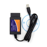 Escáner OBD2 USB ELM 327 para Automóviles para PC V1.5A, Compatible con Herramienta de Diagnóstico de Interfaz OBD