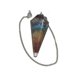 Wholesaler of 7 Chakra Orgonite Pendulum : 7 Chakra Orgonite Pendulum for Sale - Product Image 1