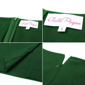Robe crayon moulante Vintage, à col carré, enveloppée de hanches, style rétro, <span class=keywords><strong>été</strong></span>, <span class=keywords><strong>2021</strong></span> - Product Image 6