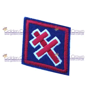 Custom 100% embroidered embroidery patches sew iron on for clothing | Embroidery patch Supplier
