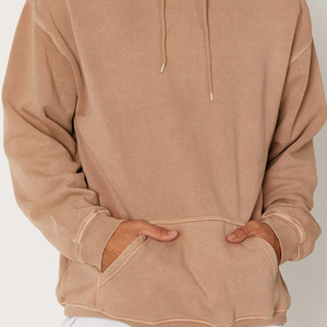 Sudadera con capucha de gran tamaño para hombre, ropa de calle de algodón 100% con estampado de logotipo personalizado, jersey liso, venta al por mayor, 2022 - Product Image 6