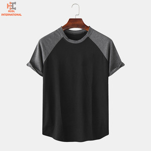 เสื้อยืดผู้ชายผ้าคอตตอนและใยไม้ไผ่ลำลองผ่าหน้าทรงหลวม - Product Image 3