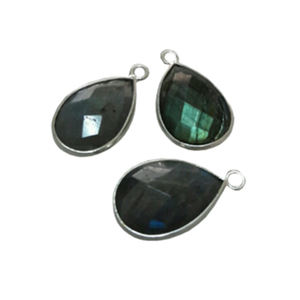 Conectores de piedras preciosas con bisel de Plata de Ley 925 de estilo vintage, hallazgos de joyería chapados con patrones redondos, tamaños de 3mm y 5mm - Product Image 1