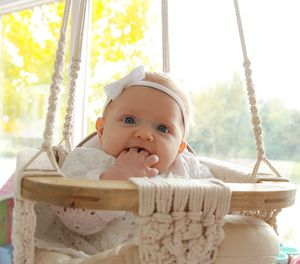 Handmade Macrame Baby Swing Natural Rope <b>Hammock</b> for Baby Macrame Swing - Product Image 1