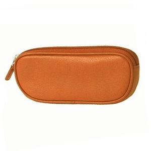 Nouvelle pochette à lunettes en cuir véritable à fermeture éclair - Product Image 1