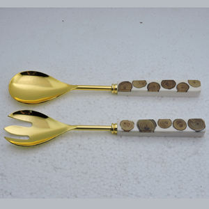 หินหินอ่อน & สแตนเลสสตีลพร้อมเครื่องครัวอเนกประสงค์สำหรับร้านอาหารอุปกรณ์สลัดเซิร์ฟเวอร์ - Product Image 4