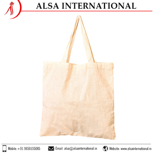 Venta al por mayor de bolsas de compras de algodón de yute ecológicas estilo de moda lienzo mejor fabricante a bajo precio con cierre de cremallera - Product Image 5