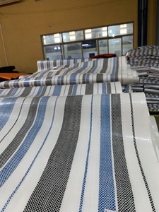 Bâche en plastique ultralégère pour l'extérieur, tissu tissé imperméable pour tentes de camion, motif de carreaux, bas prix - Product Image 6