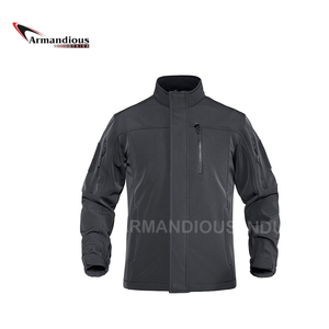 Casual Men's Logo Soft Shell Winter Jacket Waterproof Windproof Eco-Friendly Quick Dry Breathable Warmth Safari Jacket - Product Image 3