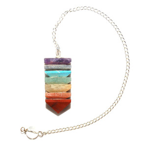 Fournisseur de sept pendules pyramidaux Chakra: sept pendules pyramidaux Chakra à vendre - Product Image 1