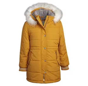 OEM best selling Wholesale Light Warm Custom Logo Long Winter fur Jacket Bubble Coat for men/women