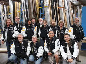 Varsity chaquetas con mangas de cuero Unisex todos los colores. - Product Image 4