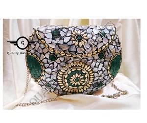 Nouvelle pochette en bois en nacre de conception améliorée, cadeau de serpillière fabriqué en inde par un artisanat de qualité - Product Image 1