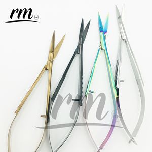 RMI Eye Brow Professional Eye Brow -Micro Ciseaux 4.5 "Droit Castroviejo Stitch Cutting Broderie Spring Action extra sharp - Product Image 3